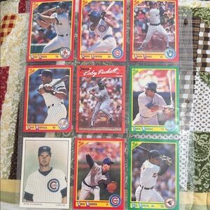 Baseball Trading Card Collection of 9 different hall of famers